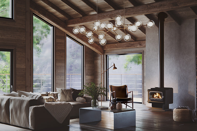 Nectre MK2 on Pedestal Freestanding Wood Heater