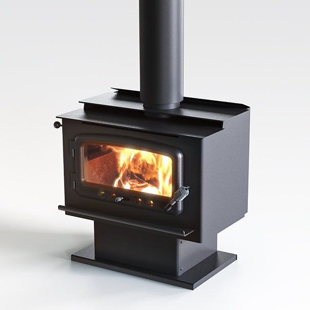 Nectre MK2 on Pedestal Freestanding Wood Heater