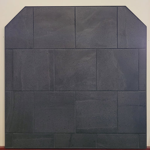 Black Ceramic Tiled Hearth