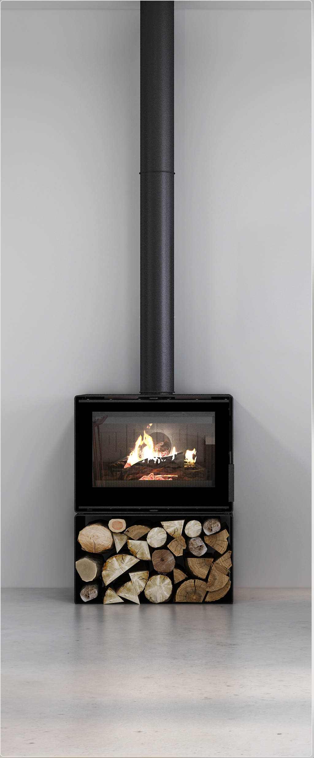 Visionline Phoenix Freestanding Wood Heater - Unit only
