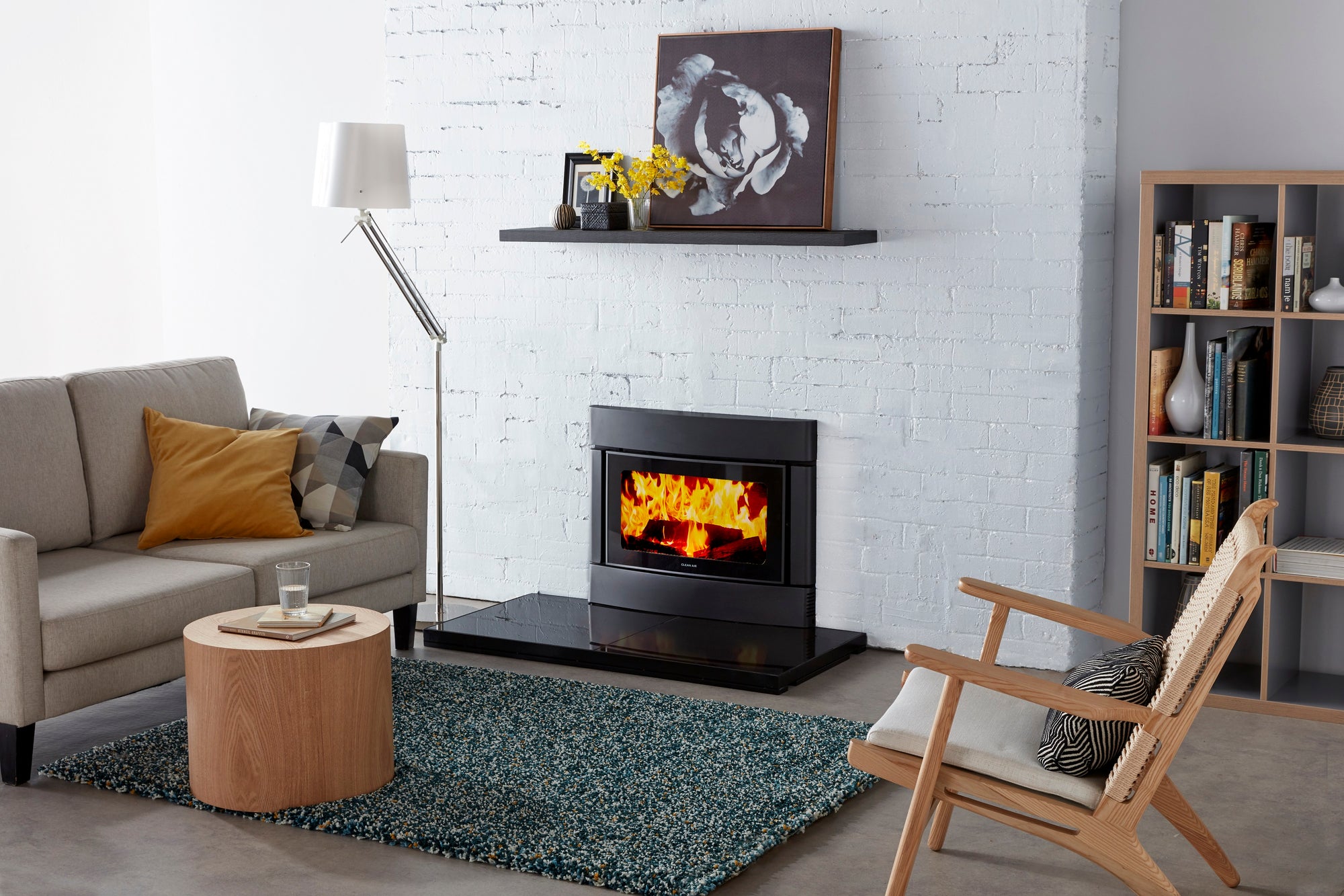 Clean Air Medium Inbuilt Wood Heater