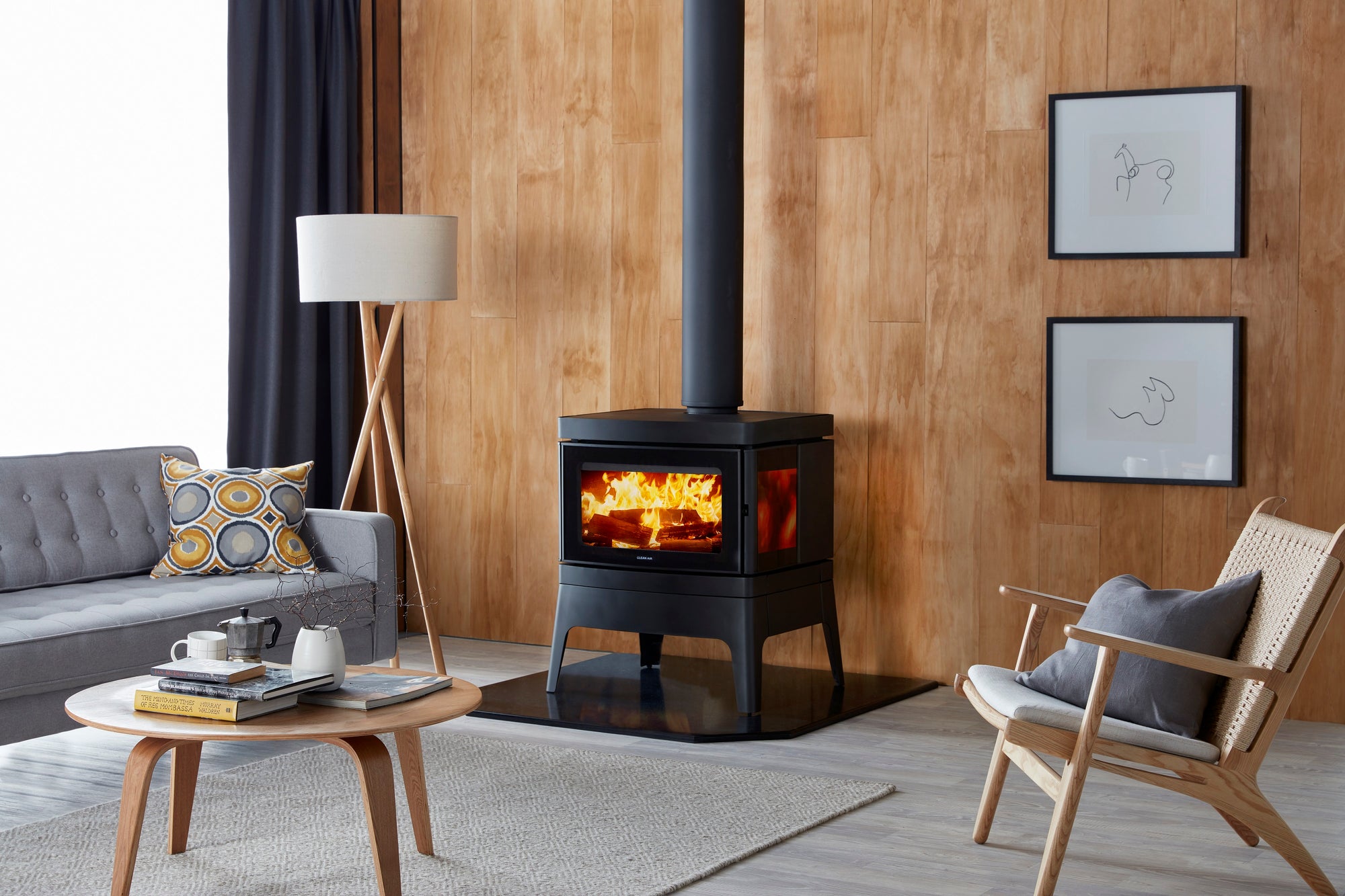 Clean Air Large Freestanding Wood Heater