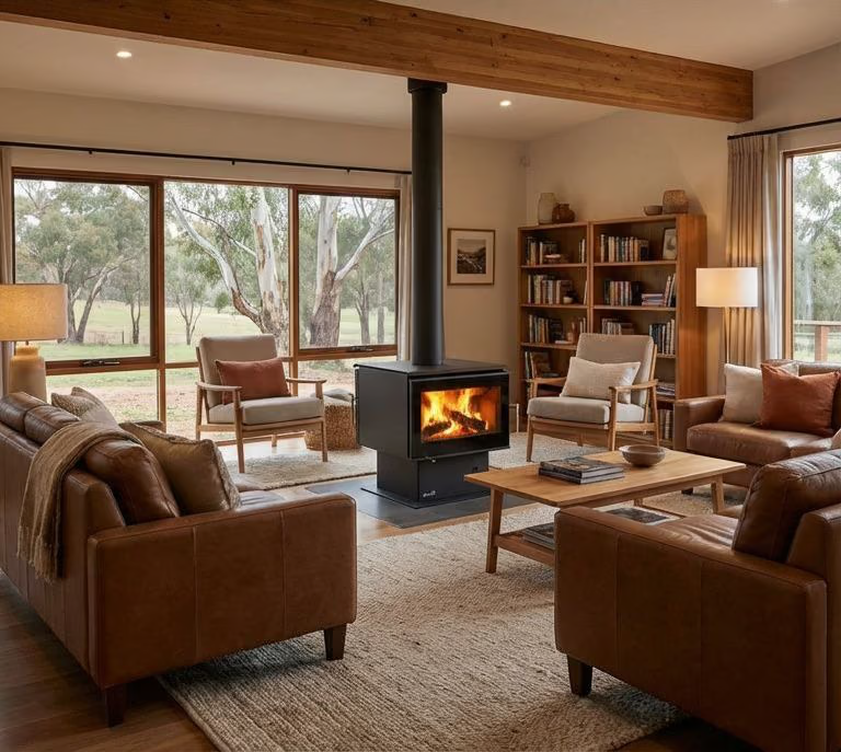 Jindara Spectre Double Sided  Freestanding Wood Heater