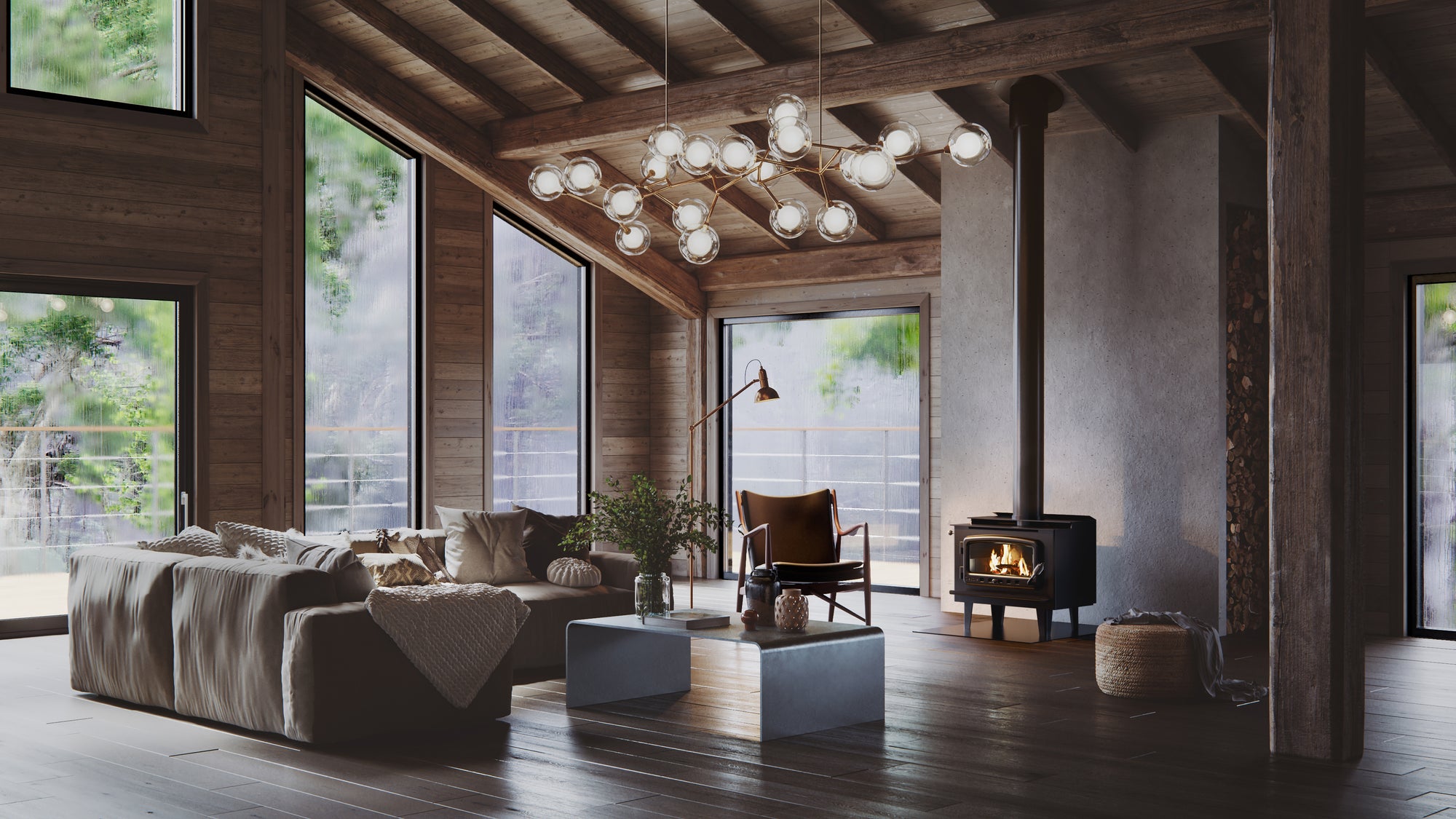 Nectre MK2 on Legs Freestanding Wood Heater