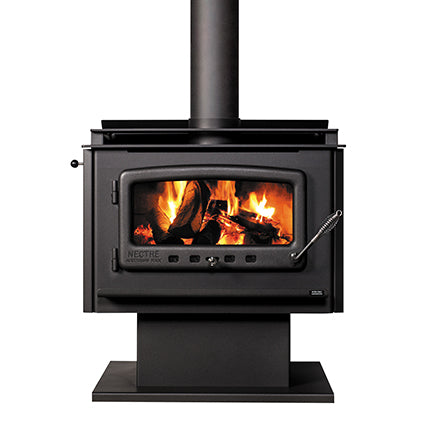 Nectre Mega on Pedestal Freestanding Wood Heater