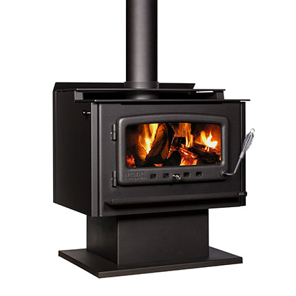 Nectre Mega on Pedestal Freestanding Wood Heater