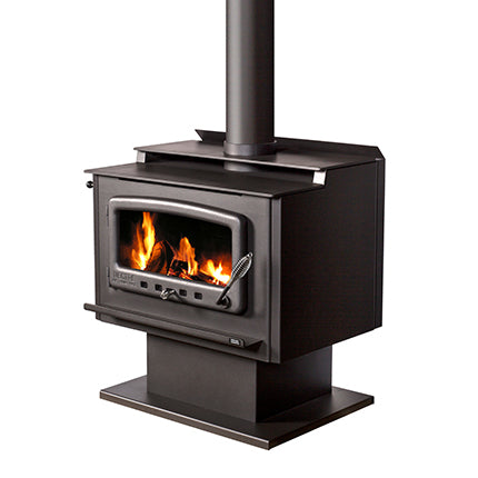 Nectre Mega on Pedestal Freestanding Wood Heater
