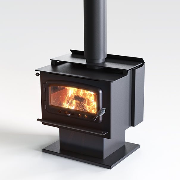 Nectre Mega on Pedestal Freestanding Wood Heater