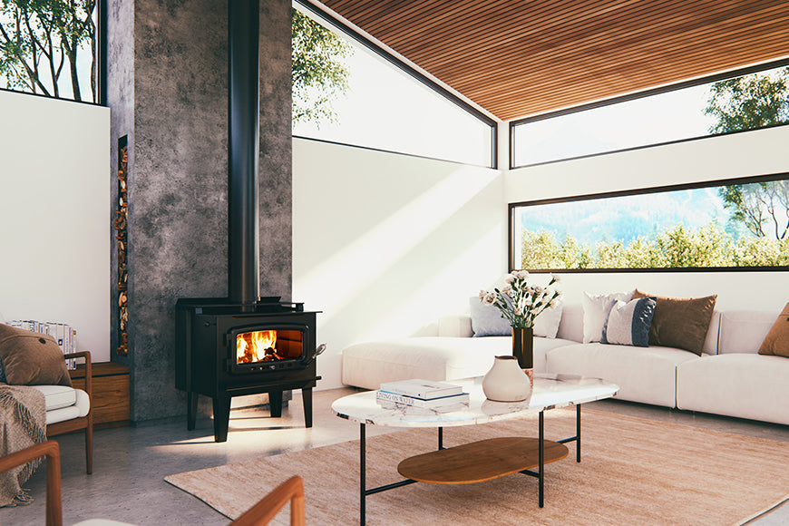 Nectre Mega on Legs Freestanding Wood Heater