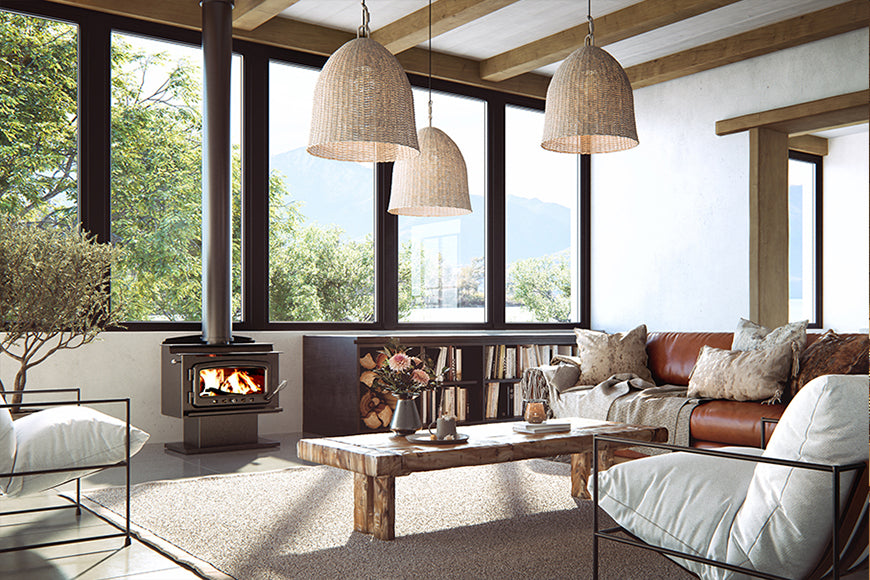 Nectre N60 Curved Freestanding Wood Heater