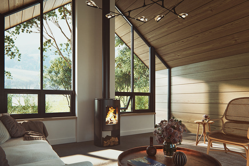 Nectre N60 Curved Freestanding Wood Heater