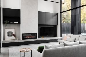Heatmaster Seamless landscape Glass Gas Fireplace