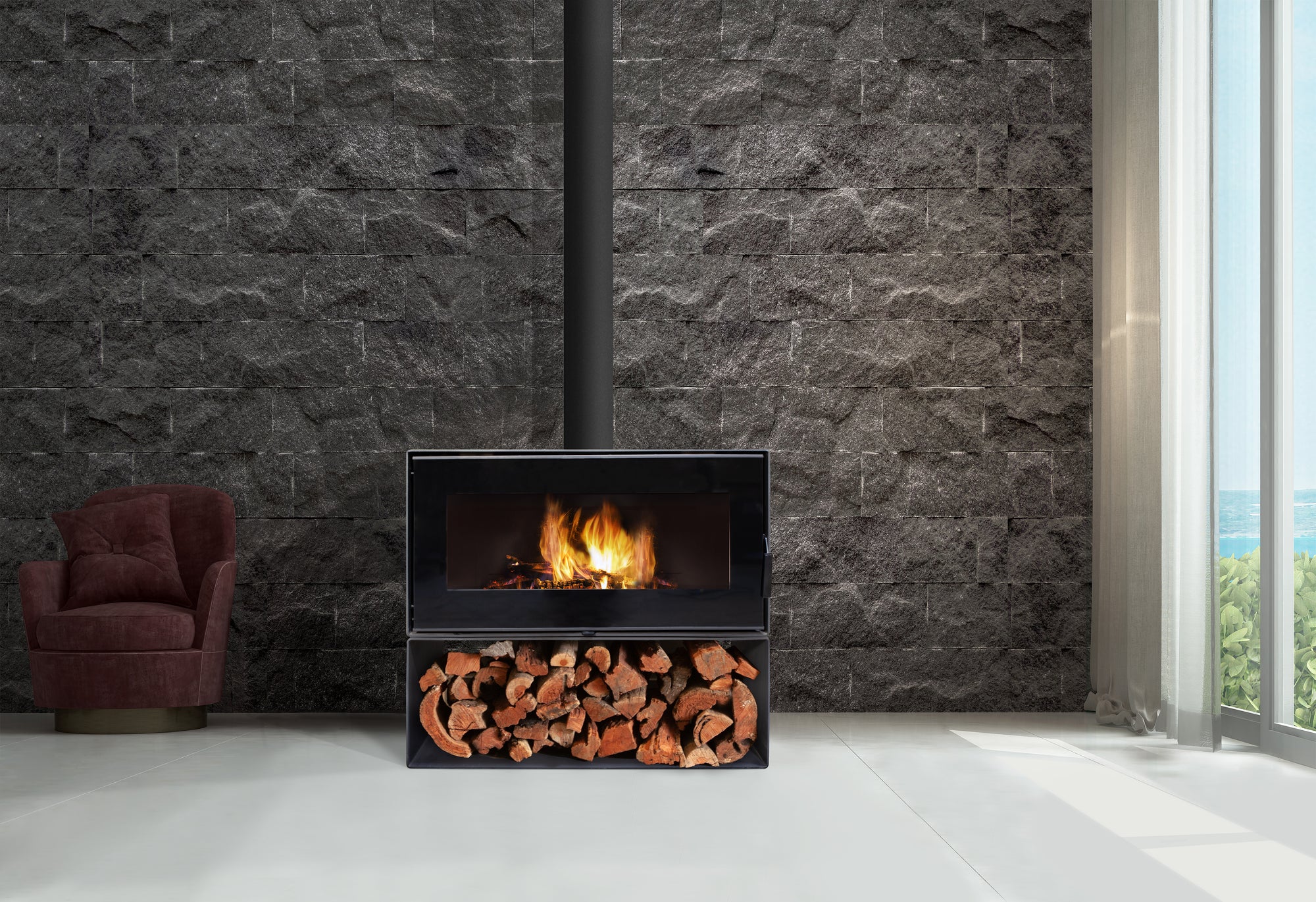 Visionline Taurus Inbuilt Wood Heater