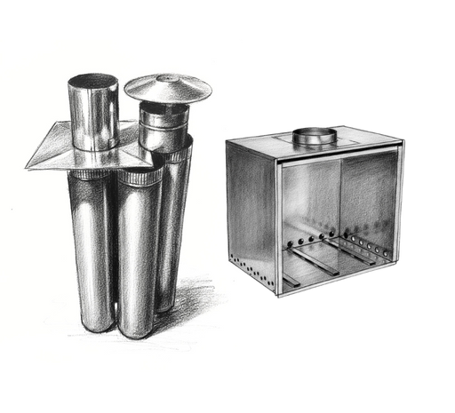 Cleanair Zero Clearance Box and Flue