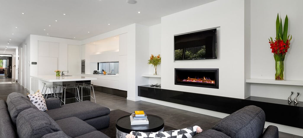 Heatmaster Seamless landscape Glass Gas Fireplace