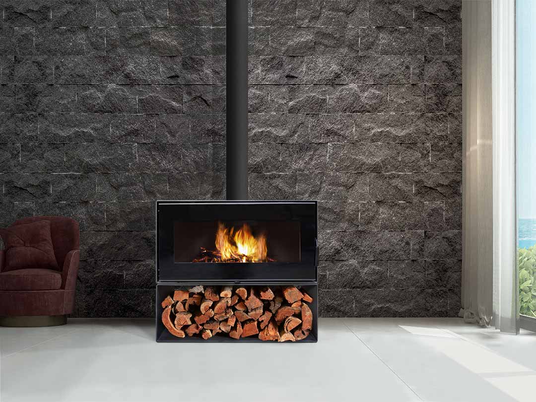 Visionline Taurus Single Sided Freestanding Wood Heater