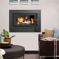 Heatcharm I600 Series 8 Inbuilt Wood Heater Charcoal